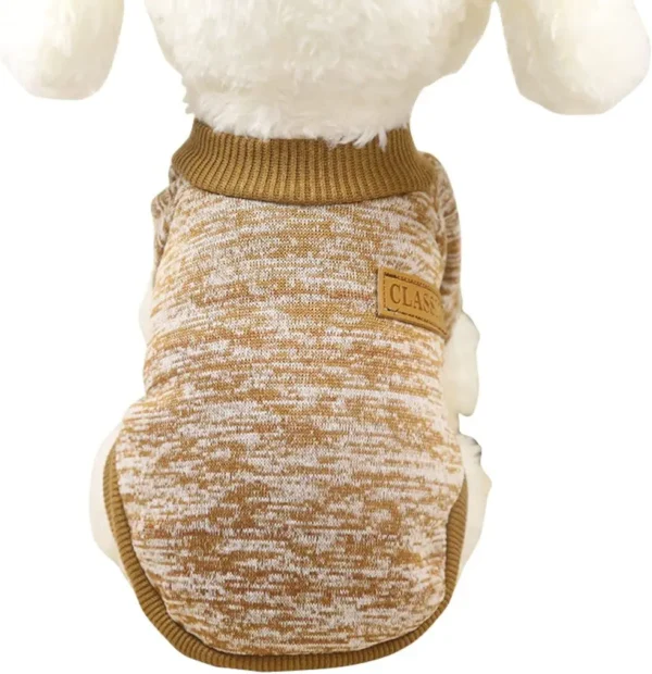 Designer Pet Dog Coat Sweater Soft Thickening Warm Puppy Winter Sweater in Small Medium Large Sizes for Pups Knitwear by Season