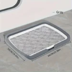 Large Dog Toilet Potty Training Convenient Removable Mesh Tray Seamless Dog Cleaning Robust for Dog up to 50kg Indoor Pet Toilet