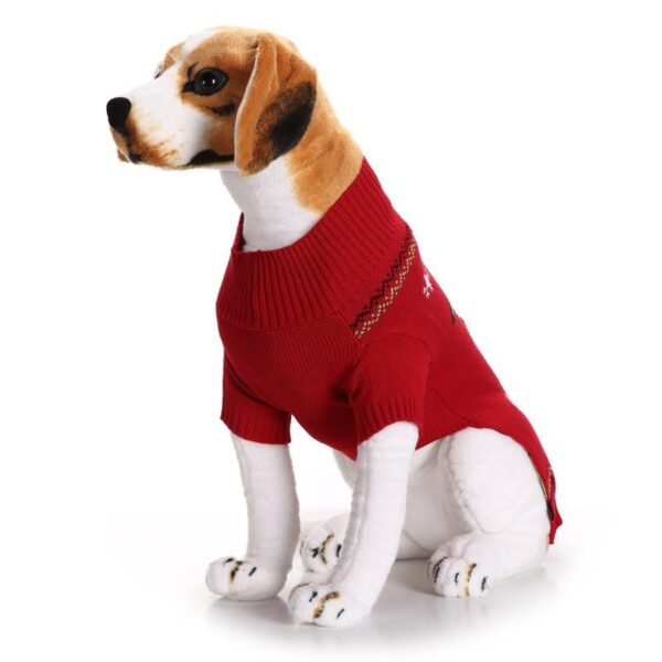 Pet Manufacturer Christmas Dog Clothes Red Nosed Deer Pet Sweaters Teddy Bears for Small Medium and Large Dog Sweaters