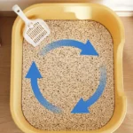 Large Cat Litter Box with High Sides Cat Basin Litter Pan Kitten Potty Semi-closed Toilet Open Top Pet Litter Box