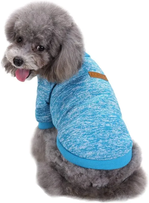 Designer Pet Dog Coat Sweater Soft Thickening Warm Puppy Winter Sweater in Small Medium Large Sizes for Pups Knitwear by Season