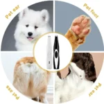Electronic Pet Nail Hair Trimmer Grinder Cat Dog Pet Grooming Tool Shearing Cutter USB Rechargeable Dog Haircut Paw Shaver Acces