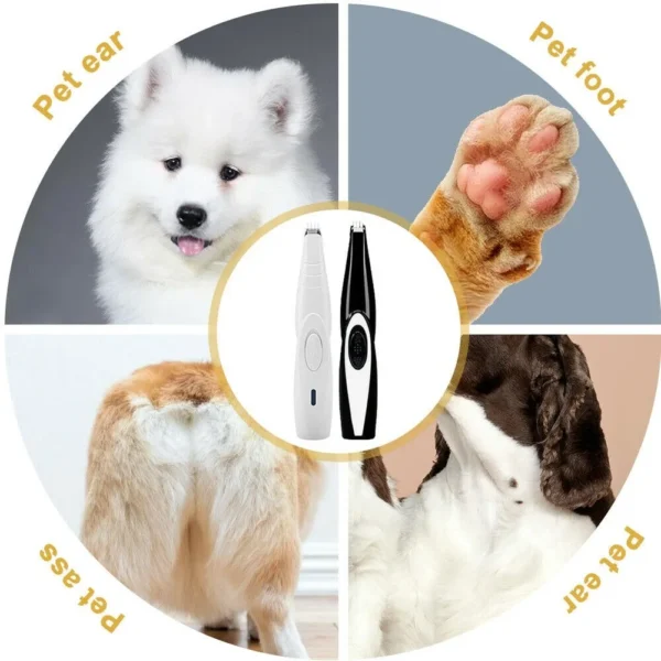 Electronic Pet Nail Hair Trimmer Grinder Cat Dog Pet Grooming Tool Shearing Cutter USB Rechargeable Dog Haircut Paw Shaver Acces