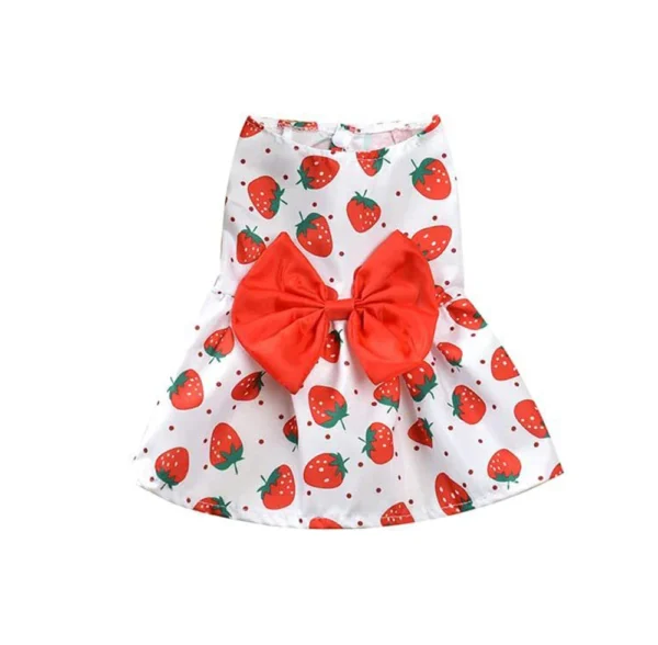 Summer Pet Clothes Princess Dress Butterfly Flower Print Lace Tulle Sleeveless Dog Coat Lovely Pattern Fashion Print Coating