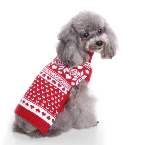 Dog Sweater Pet Christmas Sweater Knitted Design Dog Coat Winter Clothes for Pet Warm Pullover for Small Dogs