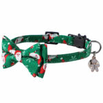 Cat Collar Christmas New Year Buckle Breakaway with Cute Bow Tie Bell Cat Accessories Adjustable Kitten Collar Pets Manufacturer