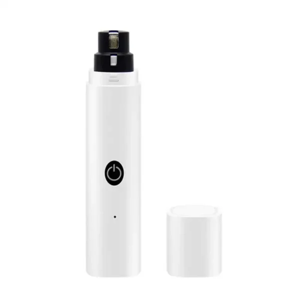Electric Dog Nail Clippers for Dog Nail Plastic Rechargeable USB Charging LED Light Pet Cat Paws Nail Grooming Cat Products