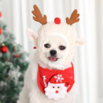 Dog Christmas Bandana Santa Hat Designer Dog Scarf Triangle Pet Bandana Clothes for Pet Costume for Small Medium Large Dog Pet