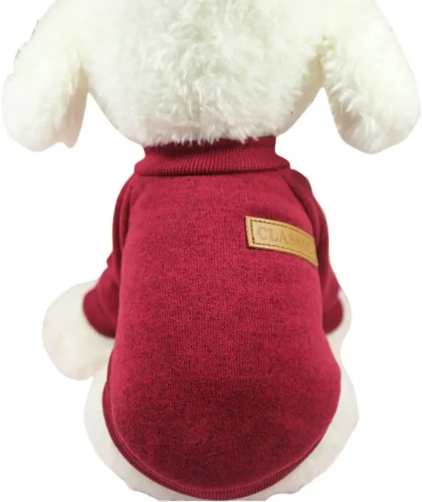 Designer Pet Dog Coat Sweater Soft Thickening Warm Puppy Winter Sweater in Small Medium Large Sizes for Pups Knitwear by Season