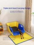 Semi-Closed Cat Litter Box Extra Plastic Large Cat Litter Box Anti-Splash Detachable Cat Toilet Pet Poop Pan Kitten