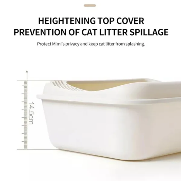 Cats Litter Box Pet Toilet Basin Semi-Closed Dog Clean Toilet Sandbox Cat Dog Tray Kitten Litter Scooper Anti Splash Litter Box