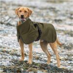 Dog Coat Warm Jacket Waterproof Raincoat Winter Dog Jacket with Pet Harness Reflective Strap Cotton Lining Coat Clothes for Pet